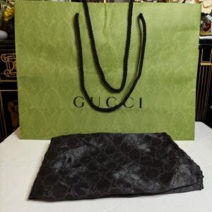 Gucci Monogram Dust Bag w/ Gucci Shopping bag
